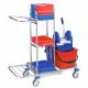 Trolley with wringer chroom