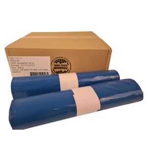 LDPE afvalzakken Blauw 70x110cm T70