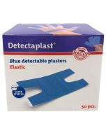 (REF 8246) Detectaplast detect. kneuke textielpleister elastisch blauw 50 stuks
