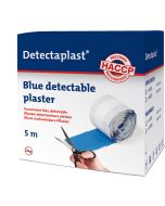 Detectaplast detect. textielpleister elastisch blauw 6cm x 5m