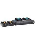 Makita Startset met 2 maal accu en oplader (18 volt, 5,0Ah) 197629-2