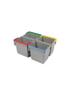 Numatic Grijze zwenk-emmer 5 liter met rode hendel
