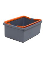 Ivo Giotto rechthoekig emmer met Orange hendel L31xB22xxH12cm