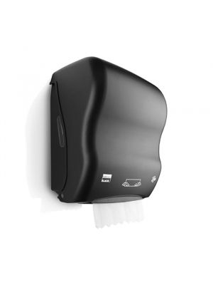 Black Satino handdoekrol dispenser zwart