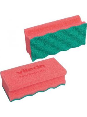 Vileda PurActive schuurspons Rood pak a 10 stuks