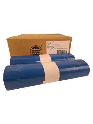 Afvalzakken LDPE 90x110cm, T70 Blauw, ds. 20x10rol