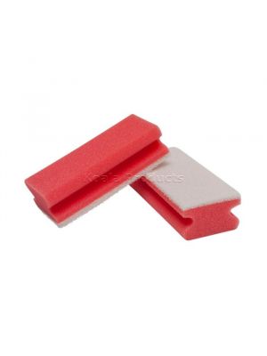 Schuurspons met handgreep Rood