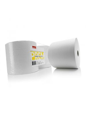Satino Premium maxi poetsrollen 2x 700mt. 1 lg. met perforatie 37cm