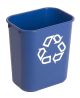Rechthoekige afvalbak 12,9 ltr, Rubbermaid