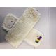 Vlakmop Microvezel, Wit, Gelust, 40x14cm, met insteek of flap met 2 ringen, pak 2 stuks