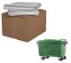 LDPE afvalzakken los 138/64x200cm T45 transparant 1100 liter ( voor grote container ) 50 stuks per doos