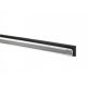 Moerman RVS rail met rubber zwart 