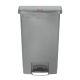RUBBERMAID, Slim Jim Container in kunststof, Front Step On, 50L, Kleur Grijs