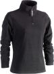 Aurora fleece sweater dames Zwart