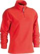 Aurora fleece sweater dames Rood