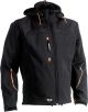 Poseidon softshell jas Zwart