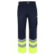 Olympus hoge zichtbaarheid broek Navy/Geel
