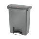 RUBBERMAID, Slim Jim Container in kunststof, Front Step On, 30L, Kleur Grijs