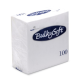 Bulkysoft 3-Laags Witte Servetten 40 x 40 cm, 1/4 Vouw, Doos van 1000 Stuks 