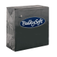 Bulkysoft 2-Laags Zwart Servetten 33 x 33 cm, 1/4 Vouw, Doos van 2000 Stuks 