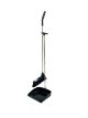 Linea Hotel stoffer & blik met lange metalen steek 92cm zwart