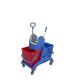 Dubbele Mopemmer kunstof blauw 2x25lt. inc. handgreep (inclusief pers)