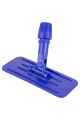 Scrubber handpadhouder met steelverbinding 23,5x10cm, blauw
