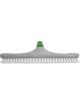 Schrobber groot 40cm kunststof met union vezel haar grijs met groen