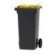 Mini-container 120 ltr Grijs met kleuren deksel