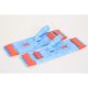 Vlakmophouder kunststof met magneet, 40 x 11 cm, voor flap