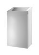 Dutch Bins Afvalbak 50 liter, RVS wit, gesloten