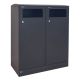 BICA 712 BUITENAFVALBAK 2X100 LTR ANTRACIET