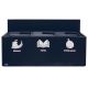 BICA 812 WANDAFVALSTATION 3X15 LTR ZWART