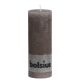 Bolsius Rustiek Kaarsen190/68, 6 in tray, Kleur Taupe