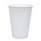 Witte plastic drinkbeker, PS, 180cc, wit