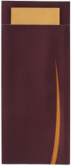Bestekzakjes BARI BURGUNDY + YELLOW Servet ds. 500 stuks