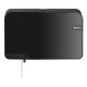 Elive line 3, Quartz duo coreless toiletrolhouder zwart