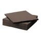 Servetten, donker bruin, 25x25cm, 2 lgs.
