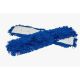Zwabberhoes Acryl met drukknopen  BLAUW  100cm