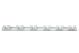Toolflex ophangrail 90cm  6x Ø25-Ø35mm wit
