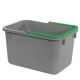 Numatic Grijze emmer 17 liter met groene hendel