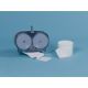 Coreless toiletdispenser, wit kunststof t.b.v. 2 coreless toiletrollen (voor 2x coreless)
