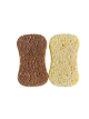 PAD spons, krasvrije spons (walnoot en steenfruit pitten) verpakt per 2 spons (118x68/53x15)