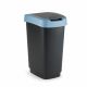 Twist afvalbak 25L Zwart/Blauw