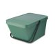 Afvalemmer Groen Sort & Go Stapelbaar 20L
