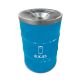 Blauw BinBin Blikjes met vlamvertragende deksel 200L
