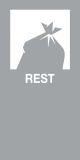 Magneetsticker Rest Grijs