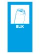 Magneetsticker Blik Blauw