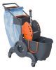 Ivo Giotto Dubbele Mopemmer 15L+10L met Onderstel LT50, Moppers en Duwbeugel, Afvalunit en Tray