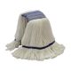 Strengenmop Microveel wit 400 gr.  met schuurband